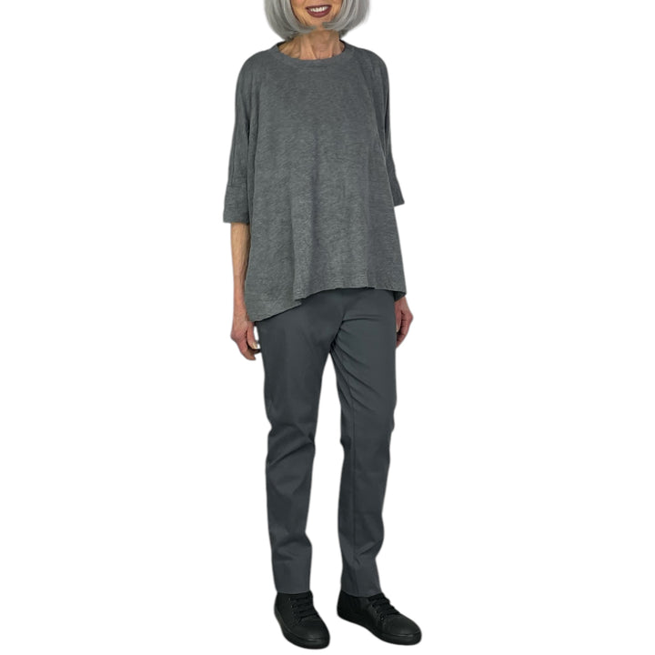 CRINKLED JERSEY WIDE TOP