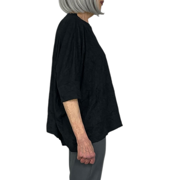 CRINKLED JERSEY WIDE TOP