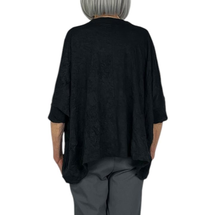 CRINKLED JERSEY WIDE TOP