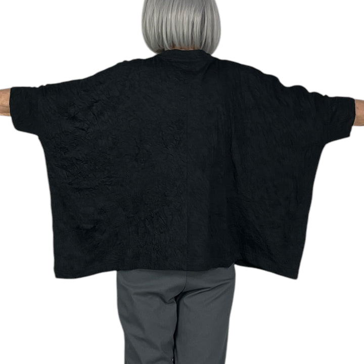 CRINKLED JERSEY WIDE TOP