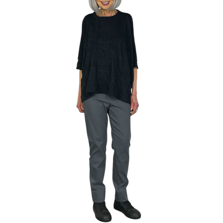 CRINKLED JERSEY WIDE TOP