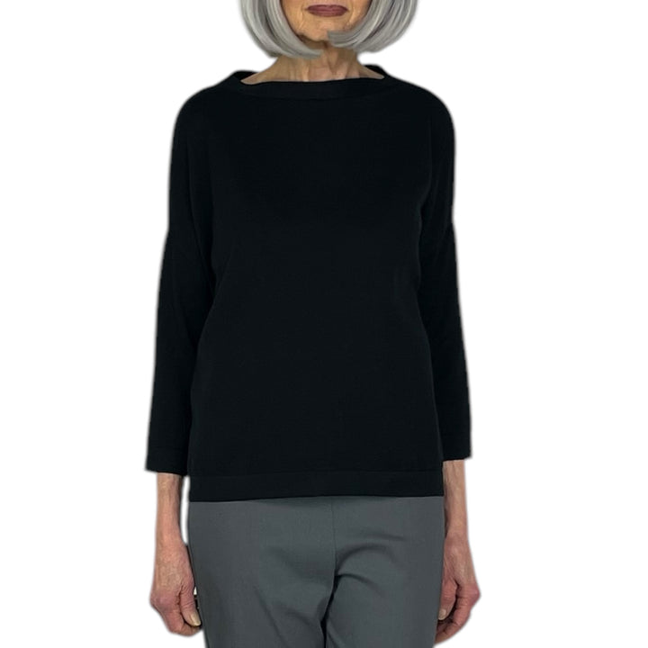 3/4 SLEEVE BOATNECK PULLOVER