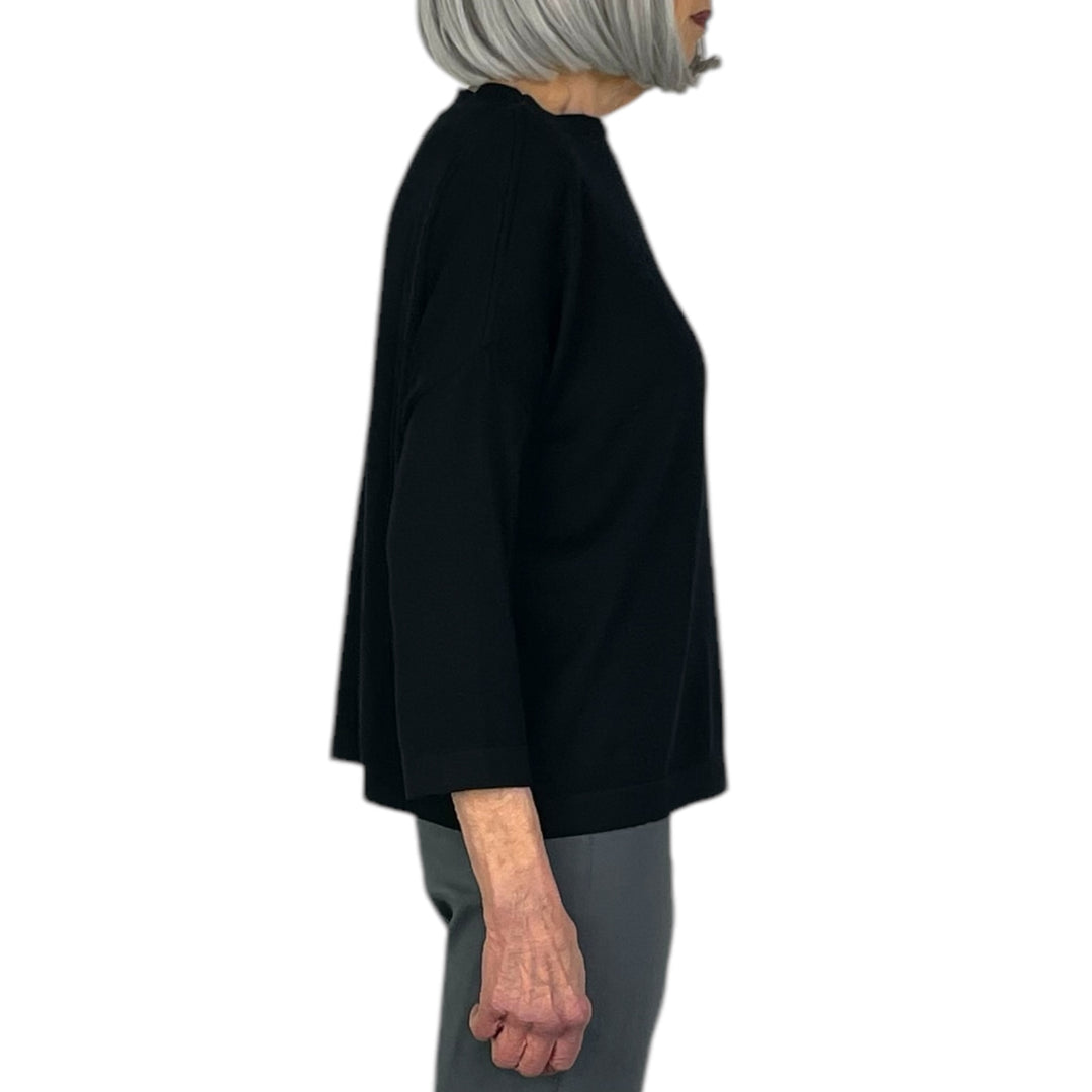 3/4 SLEEVE BOATNECK PULLOVER