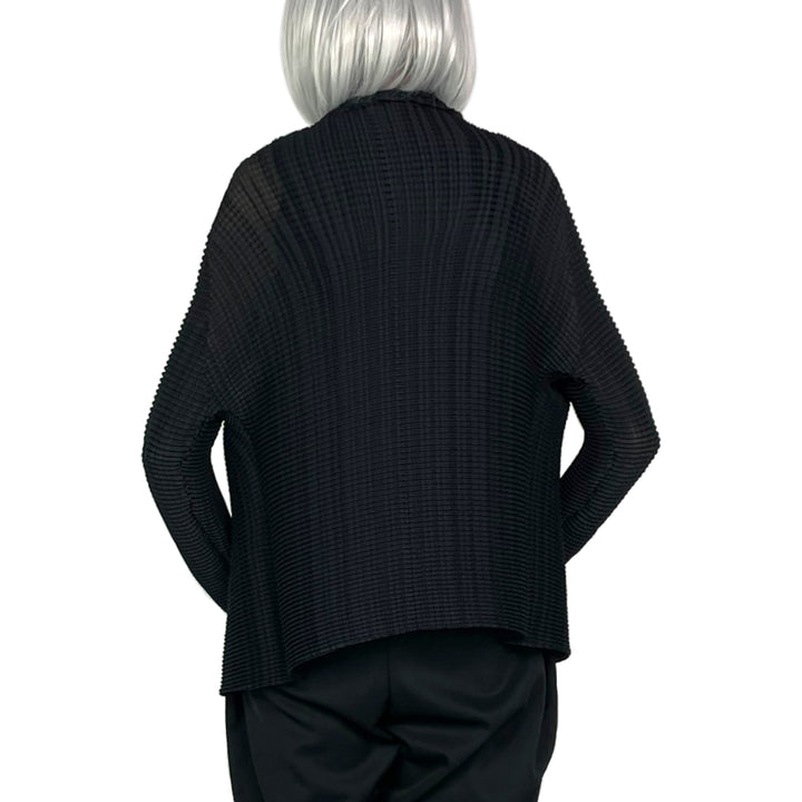 WOOLY PLEATS CARDIGAN