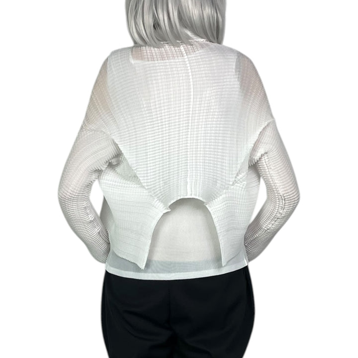 WOOLY PLEATS CARDIGAN