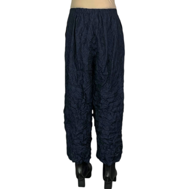SMALL GINGHAM CRINKLE PLEAT PANT