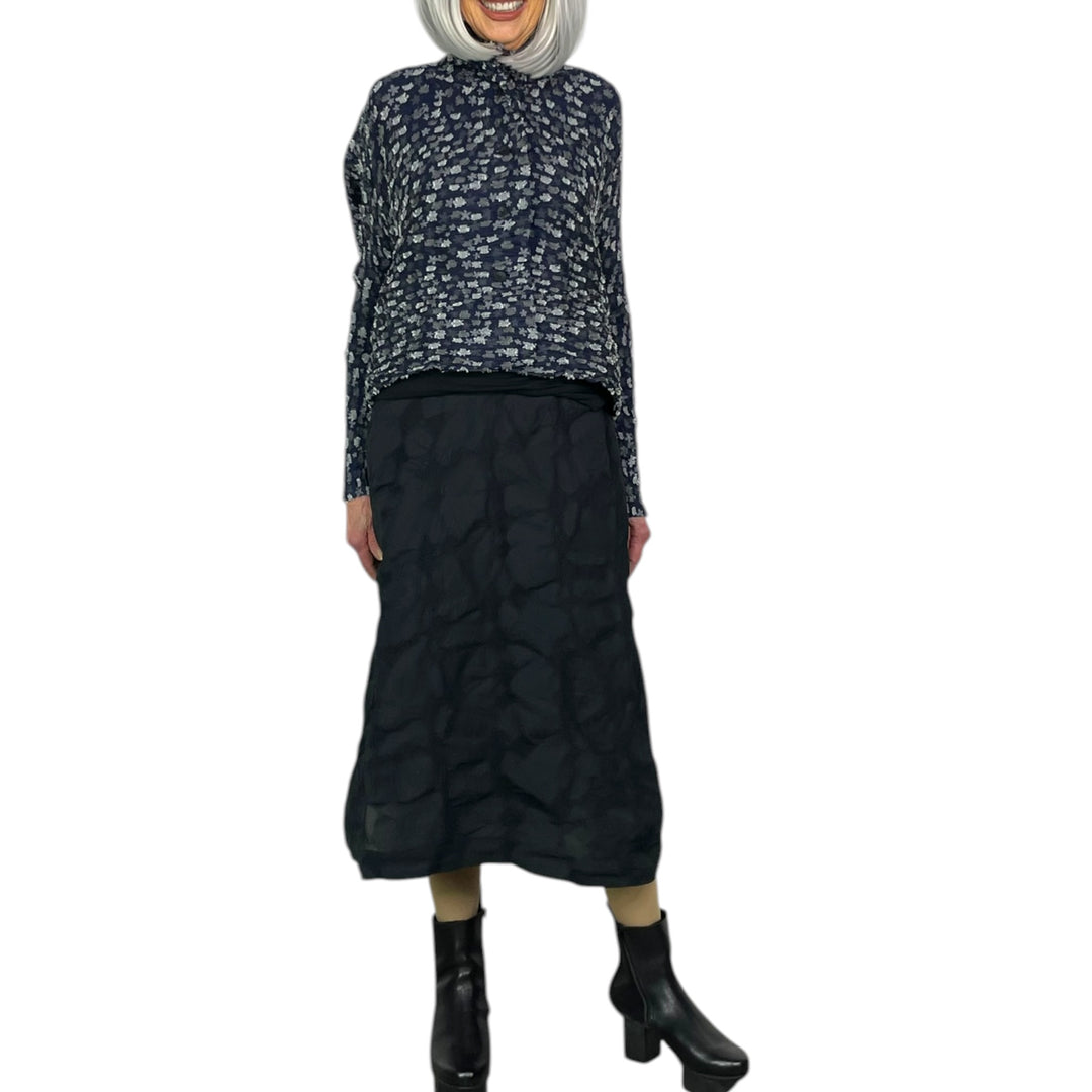 SQUARE TEXTURED SKIRT
