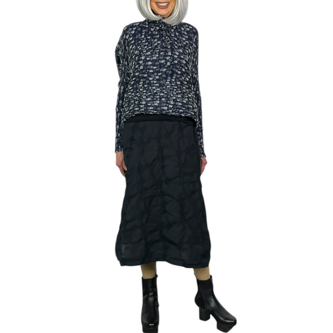 SEA & FLOWER HORIZONTAL PLEAT JACKET