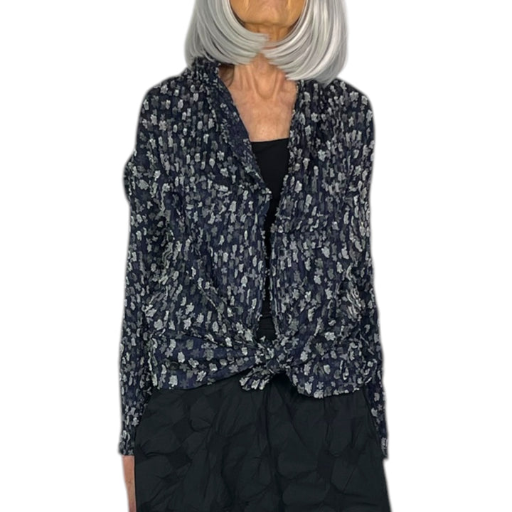 SEA & FLOWER HORIZONTAL PLEAT JACKET