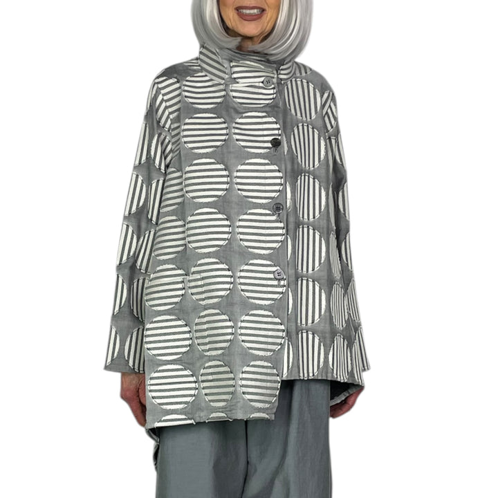 STRIPED ROUNDS JACKET