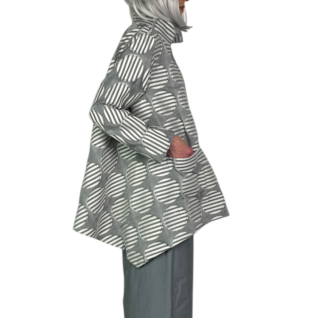 STRIPED ROUNDS JACKET