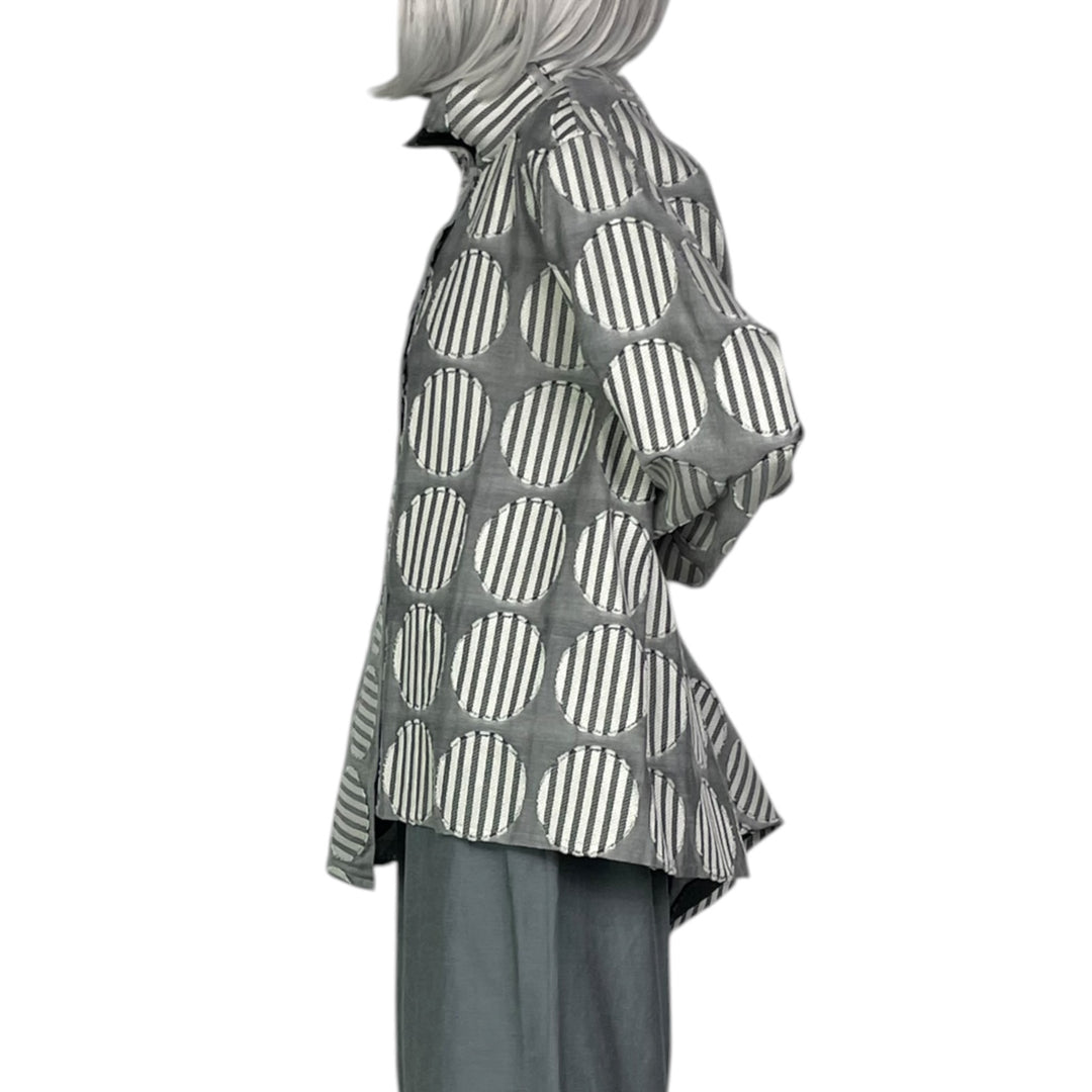 STRIPED ROUNDS JACKET