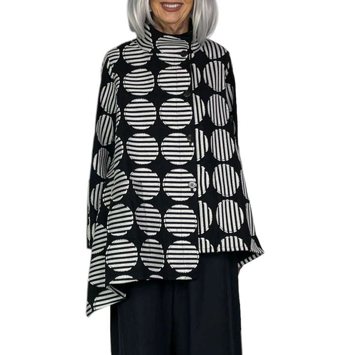 STRIPED ROUNDS JACKET
