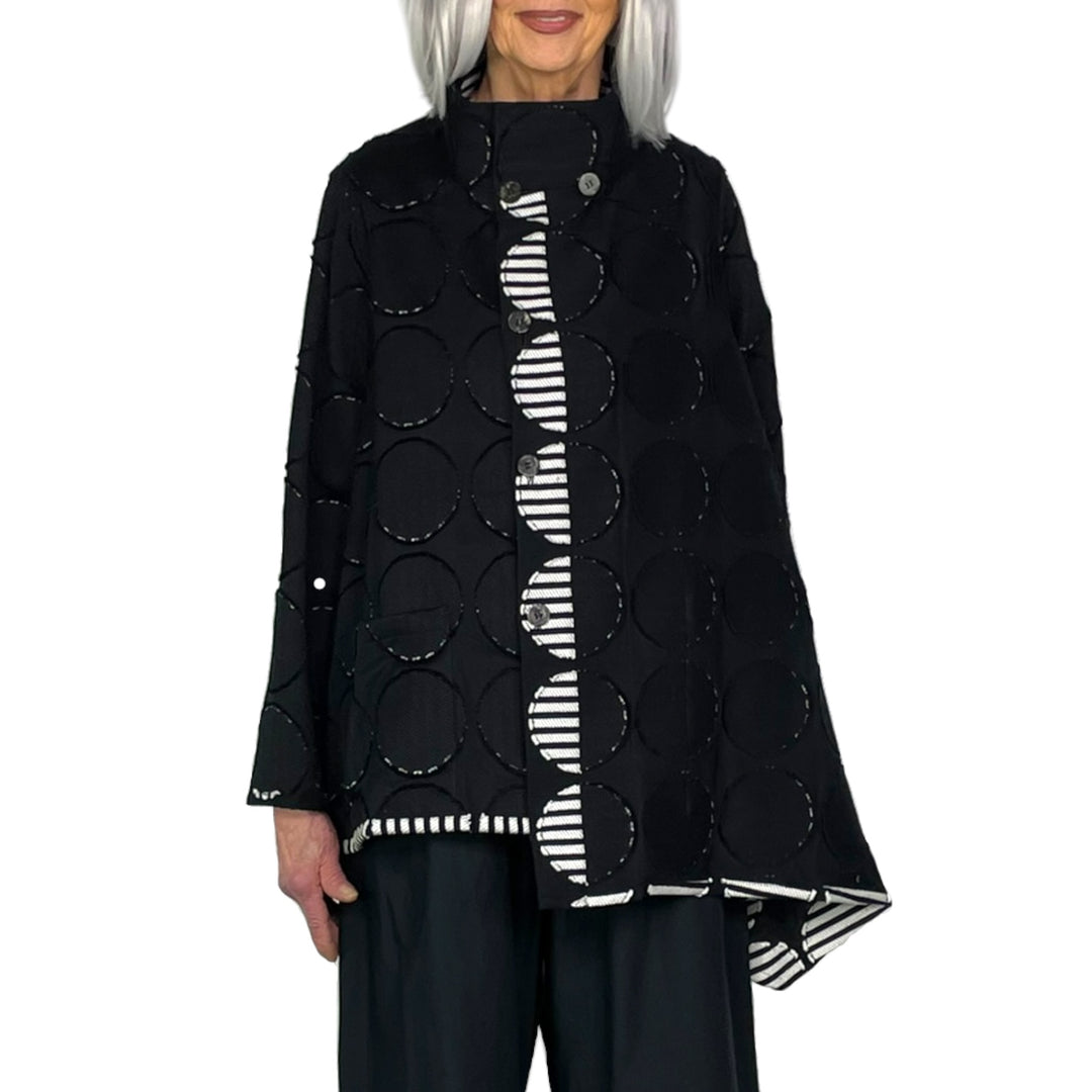 STRIPED ROUNDS JACKET