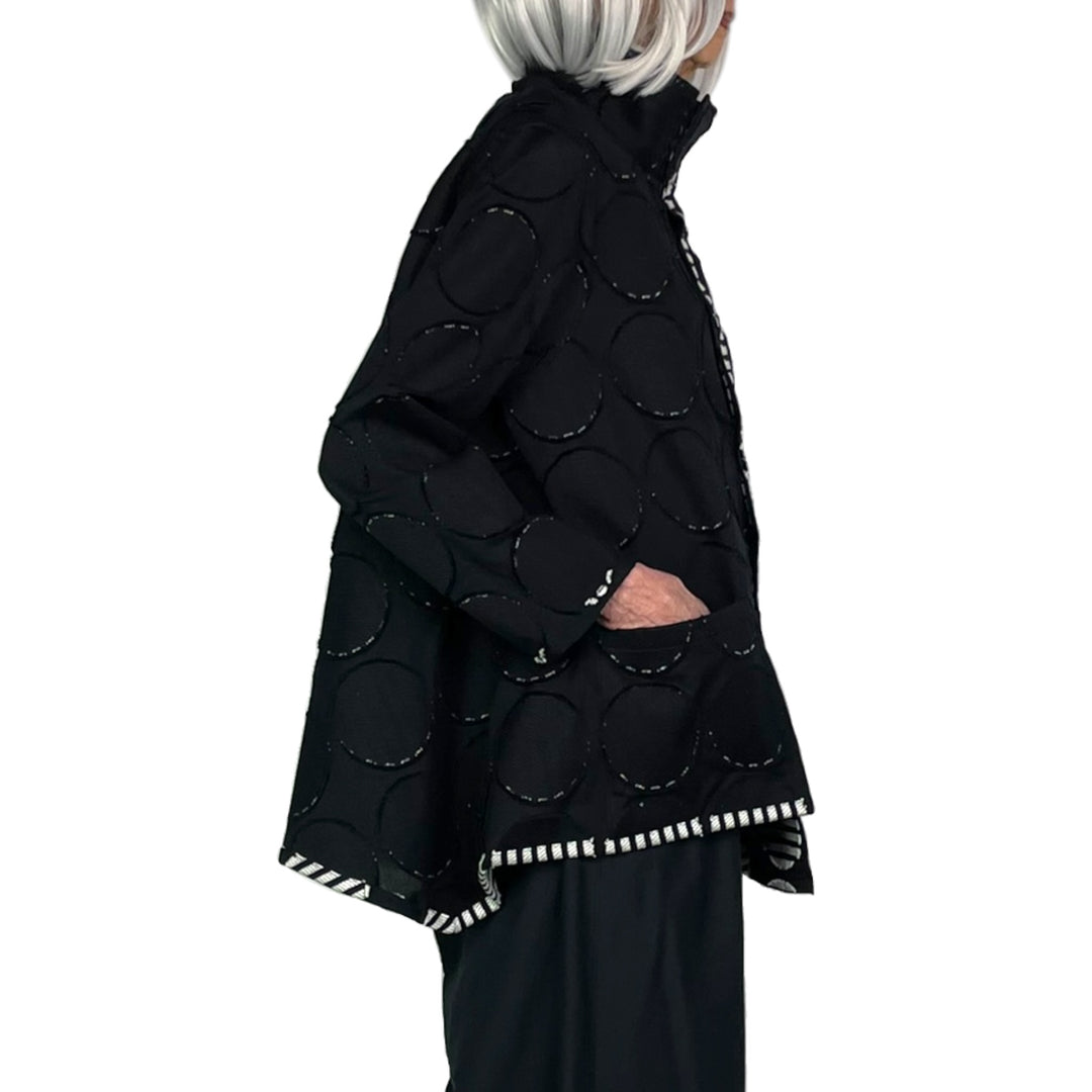 STRIPED ROUNDS JACKET