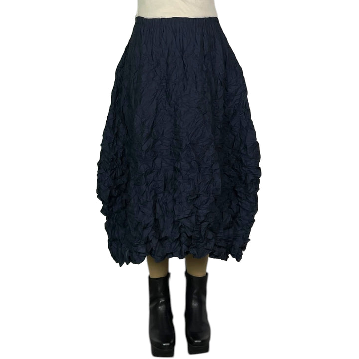 SMALL GINGHAM CRINKLE PLEAT SKIRT