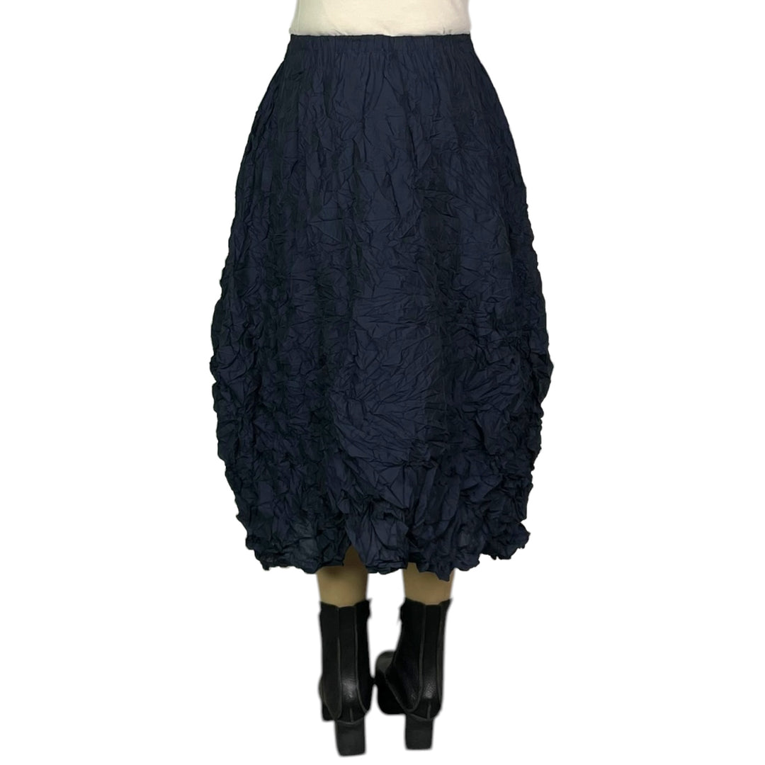 SMALL GINGHAM CRINKLE PLEAT SKIRT