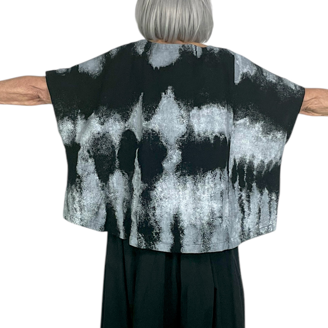 PAINTED CAP SLEEVE TOP