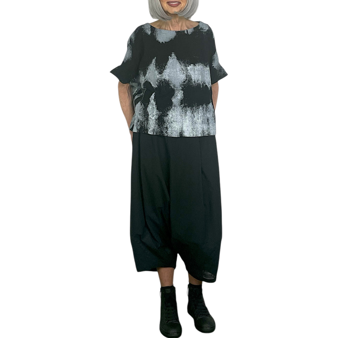 PAINTED CAP SLEEVE TOP