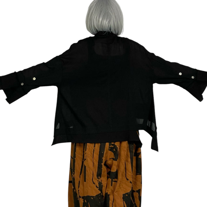 L/S COTTON GAUZE BLOUSE