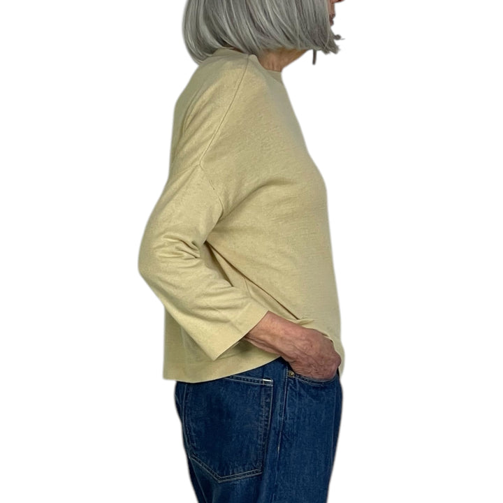 3/4 SLEEVE BOATNECK PULLOVER