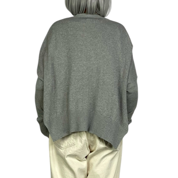 SIDE SLIT COTTON CARDIGAN