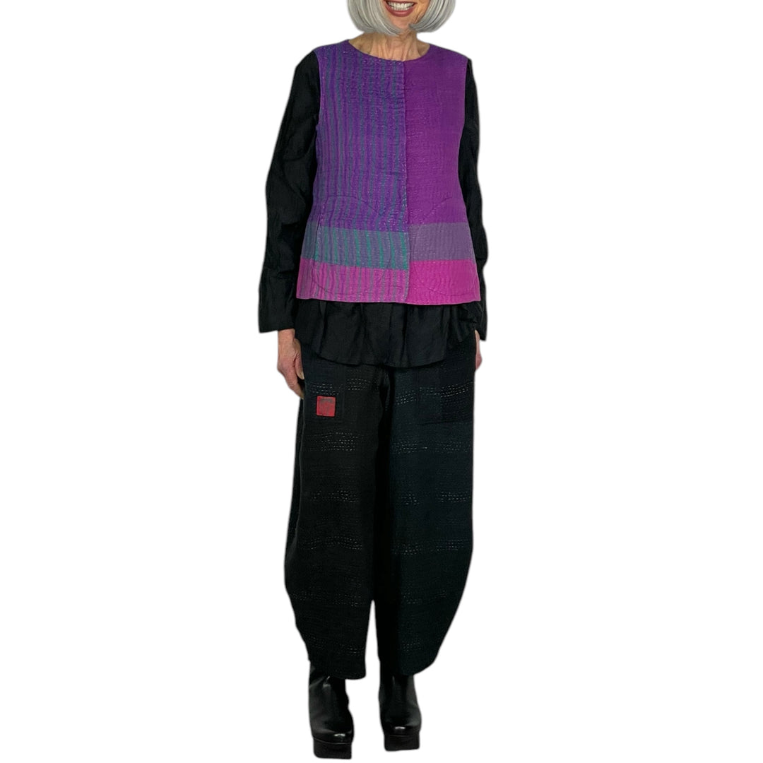 CREW NECK FITTED VEST