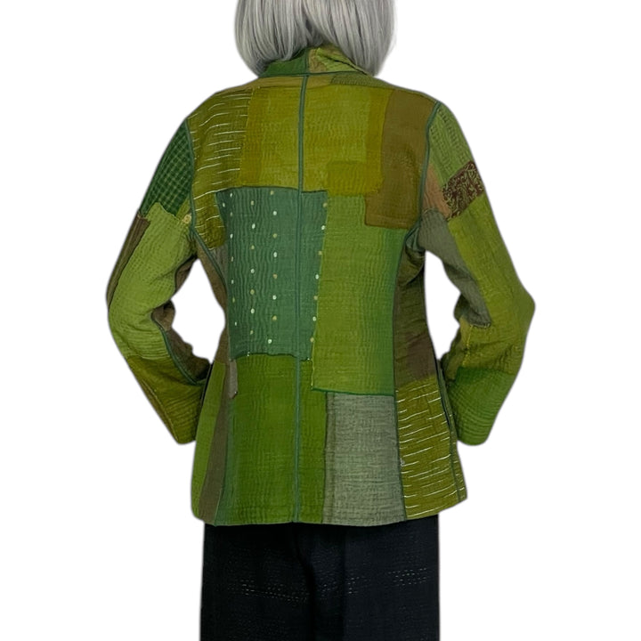 FRAYED PATCH SHORT JACKET