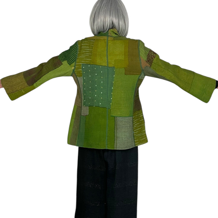 FRAYED PATCH SHORT JACKET