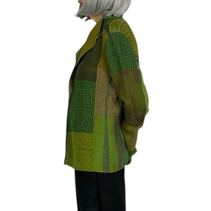 FRAYED PATCH SHORT JACKET