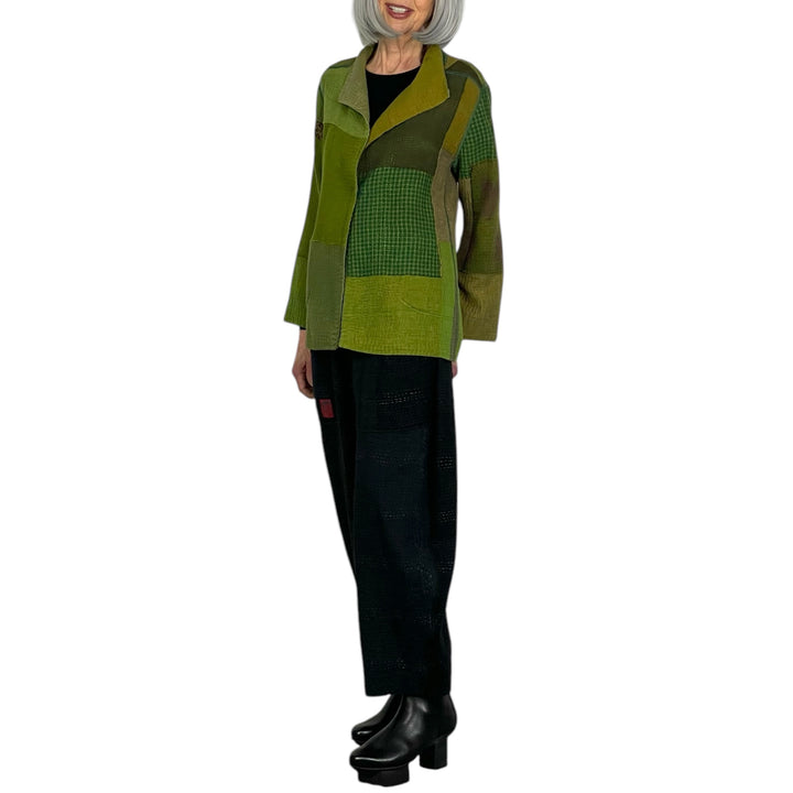 FRAYED PATCH SHORT JACKET