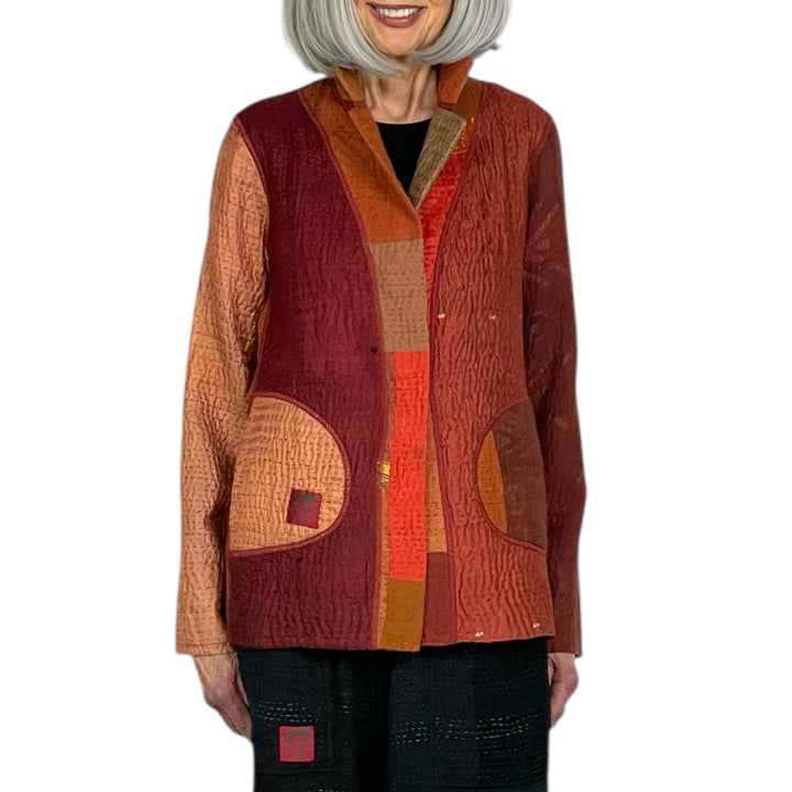 SW PATCH KANTHA SIMPLE JACKET 