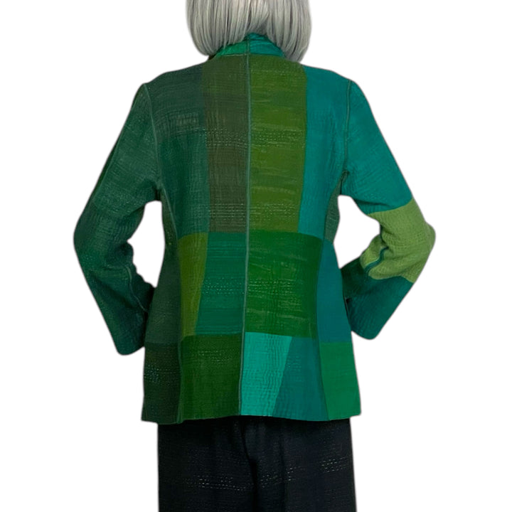 OMBRE PATCHED SHORT JACKET