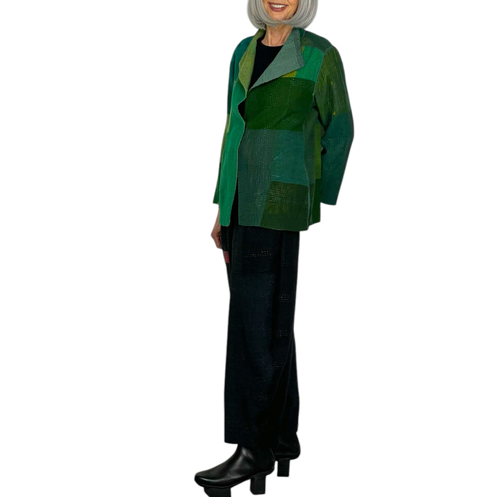 OMBRE PATCHED SHORT JACKET