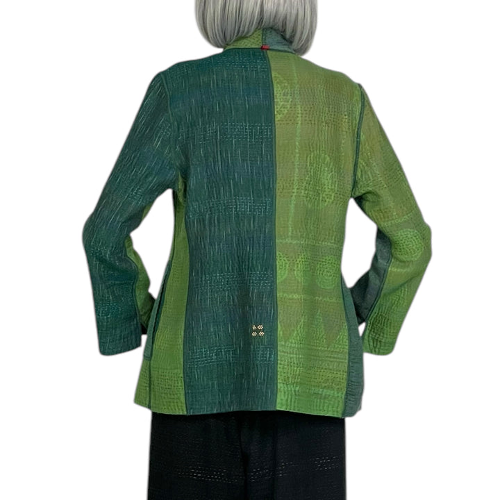 OMBRE PATCHED SHORT JACKET
