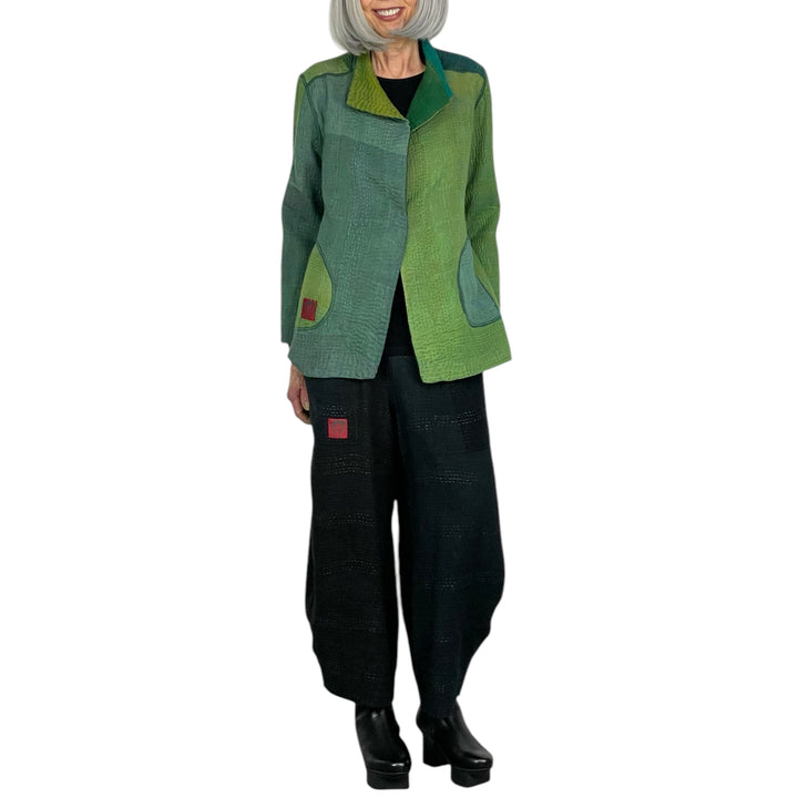 OMBRE PATCHED SHORT JACKET