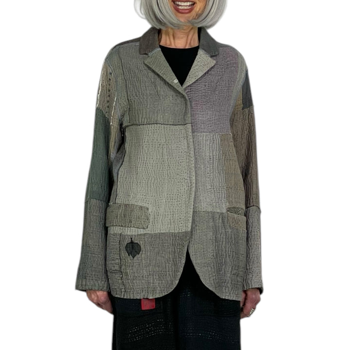 FRAYED PATCH BASIC JACKET