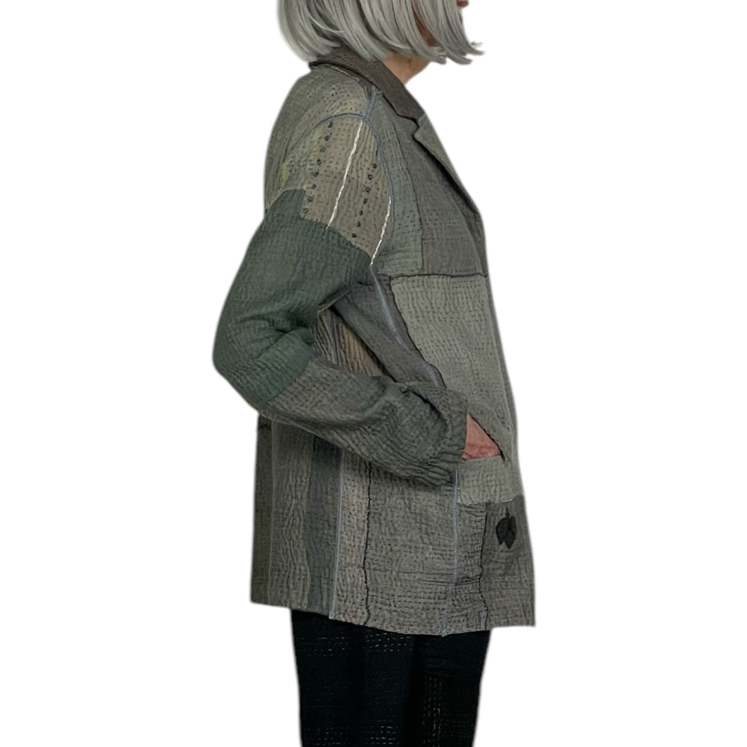FRAYED PATCH BASIC JACKET