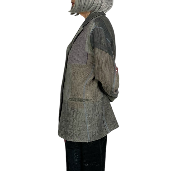FRAYED PATCH BASIC JACKET