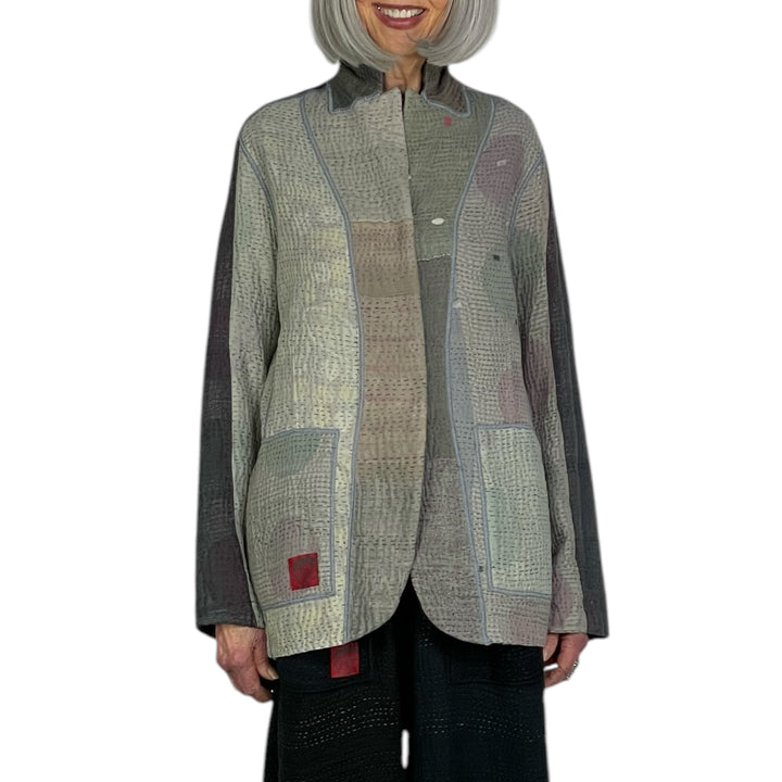 FRAYED PATCH BASIC JACKET