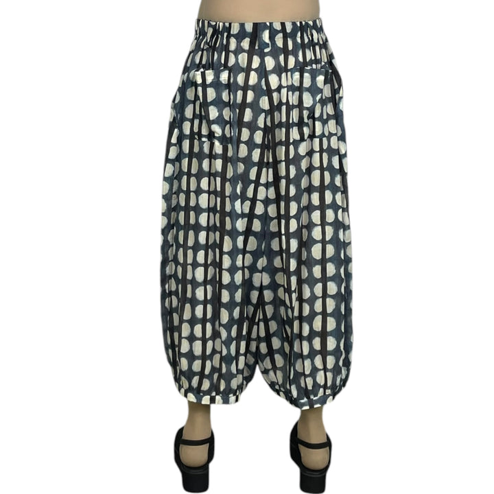 SHEER DOT/STRIPE PRINT PANT
