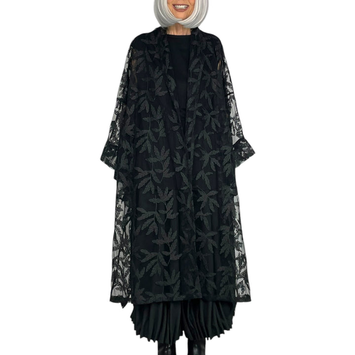 SHEER LACE KIMONO COAT