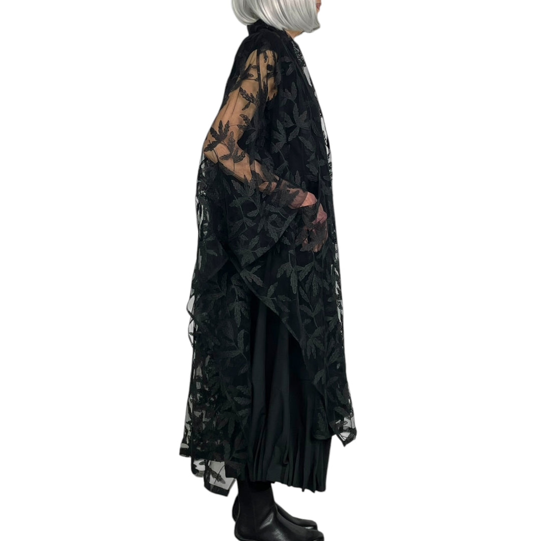 SHEER LACE KIMONO COAT