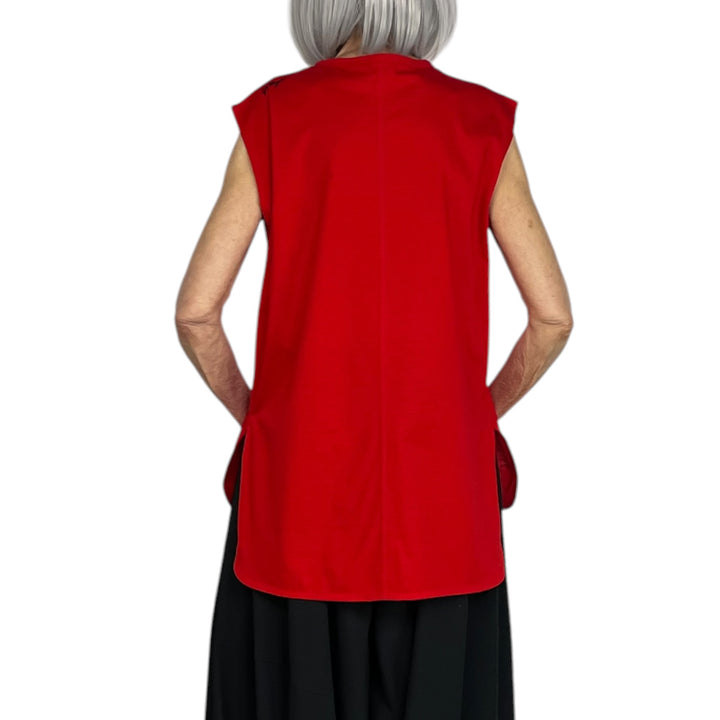 SLEEVELESS CREW NECK T-SHIRT