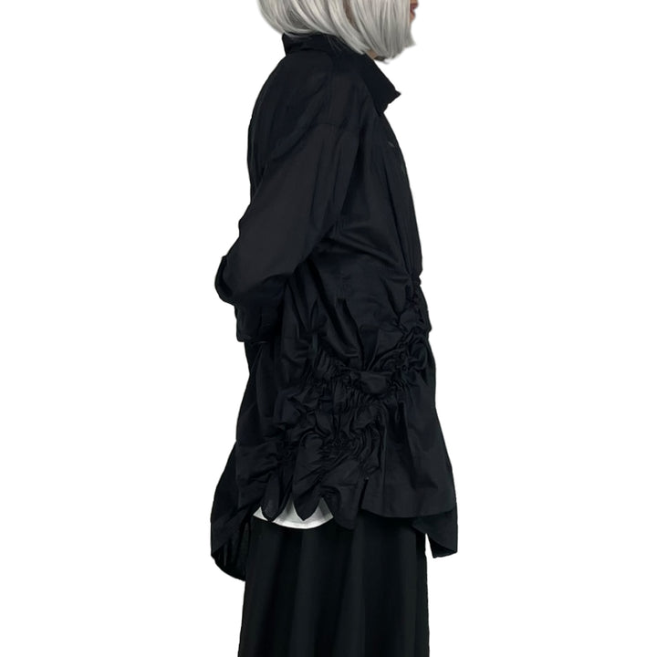 SHIRRED SIDE TUNIC SHIRT