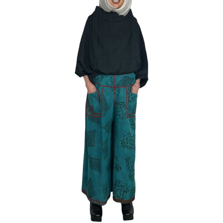 MID RISE WIDE LEG PANT