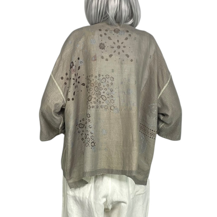 MOSAIC PATCH CROPPED TENT SHIRT