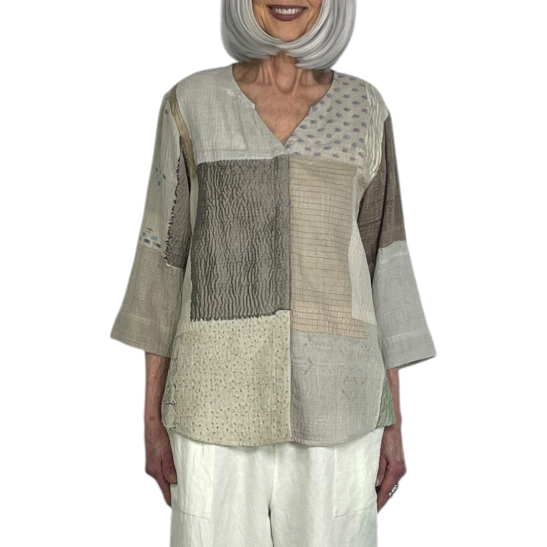 MOSAIC PATCH KURTA TOP