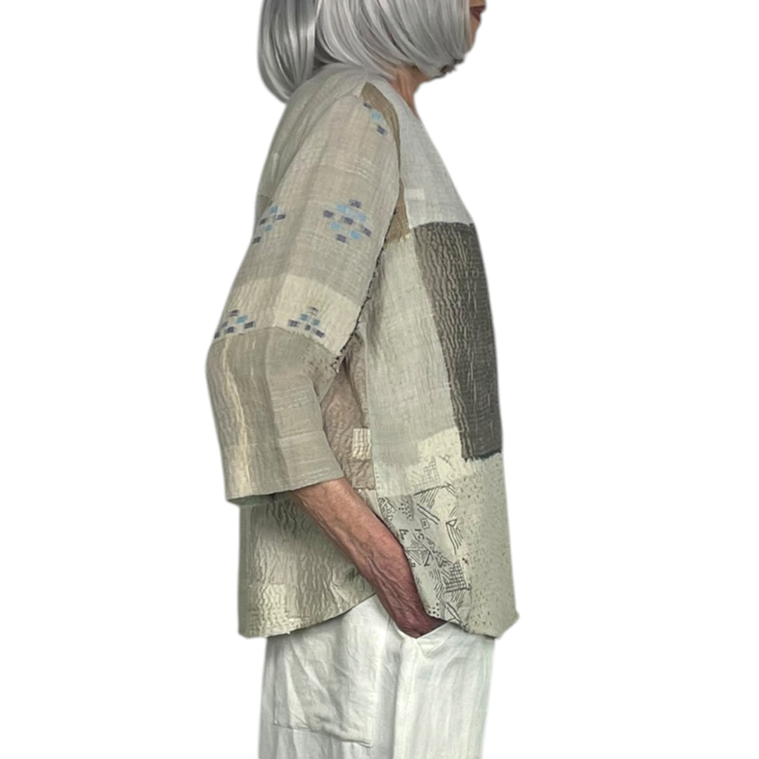MOSAIC PATCH KURTA TOP
