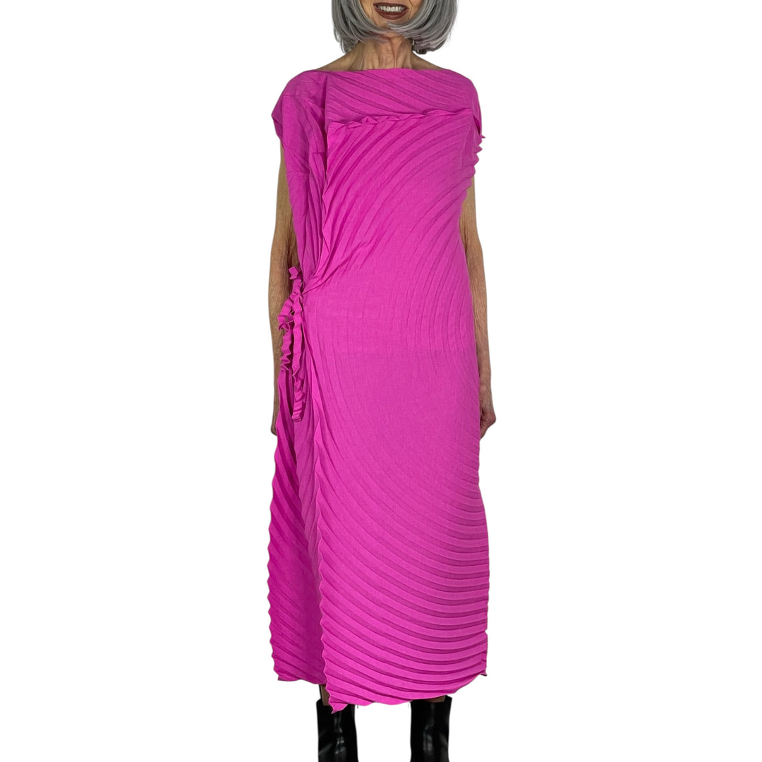 PAPER BAG PLEATS DRESS